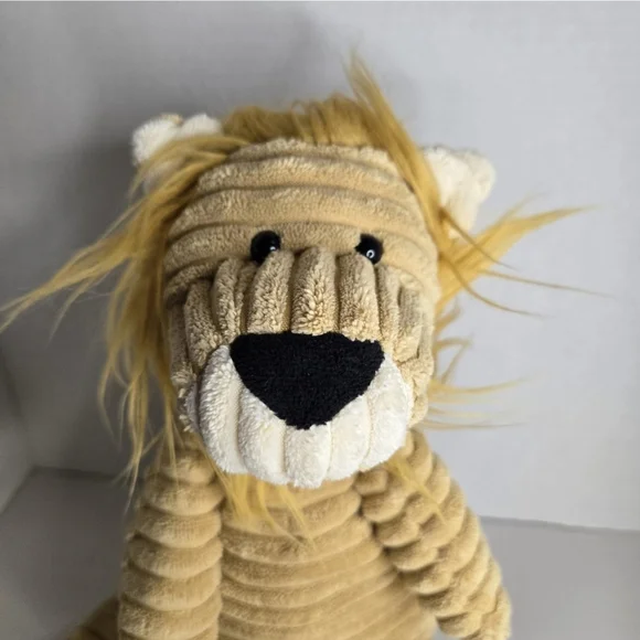 Jellycat London Cordy Roy Lion 16" Plush Ribbed Corduroy Lovey Stuffed Animal - Picture 2 of 5